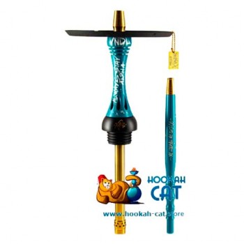 Кальян Alpha Hookah Model X VNDL Azure (Альфа Хука Модель Х ВНДЛ Голубой) - фото 1